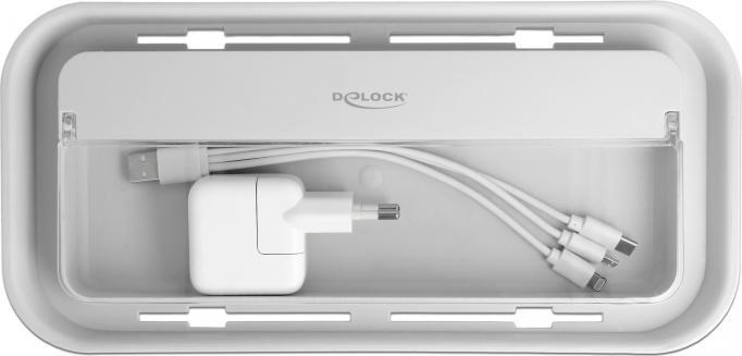 Image du produit Delock Boîte de gestion des câbles avec étui de rangement