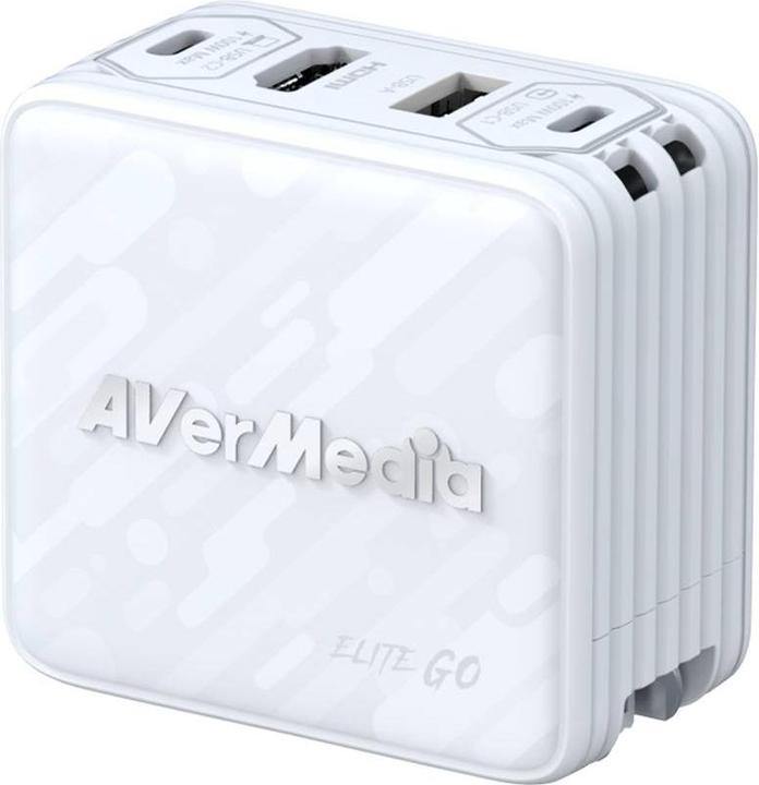 Produktbild AVerMedia Ladedock, EliteGO (GC313Pro) White, 100W GaN, HDMI (Mac)