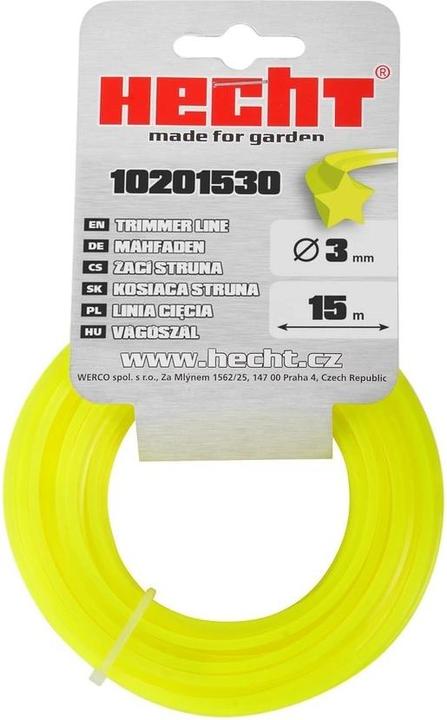 Produktbild Hecht 10201530 3.0 mm x 15 m, Sternförmiger Ersatzfaden Rasentrimmer (Rasentrimmer, Trimmerfaden + Fadenspule)