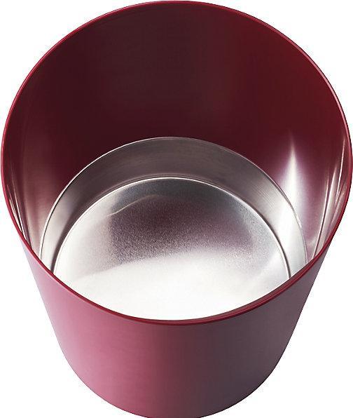 Actual product image Zwingo Safety paper bin with aluminium insert, capacity 20 l, Ø 280 mm, bordeaux. (20 l)