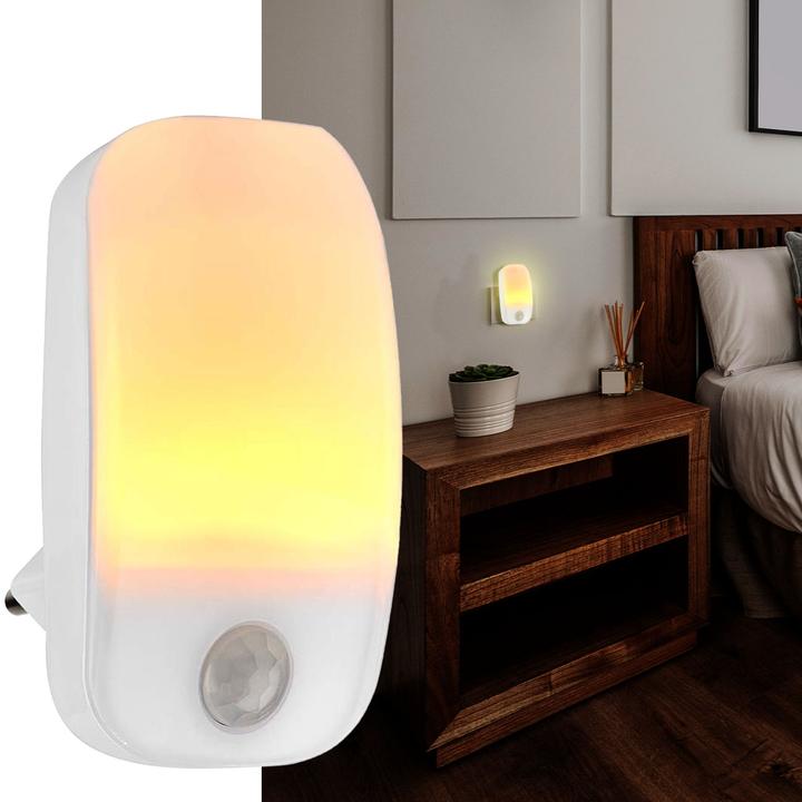 Productafbeelding Nedis Plug-In LED Nachtlampje | Bewegingssensor | 0,55 W | 11 lm | Warm Wit