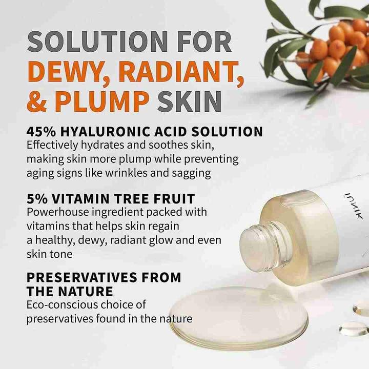 Immagine prodotto iUNIK Tonico rivitalizzante all'acido ialuronico e vitamine (Acqua tonica, 200 ml)