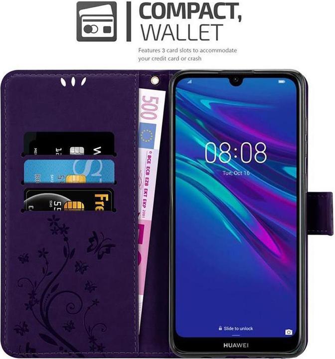 Image du produit Cadorabo Couverture du livre de fleurs (Huawei Y6 (2019))