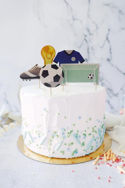 Image du produit ScrapCooking Set de 5 décorations de gâteaux avec des motifs de football (5 x)