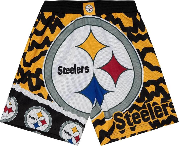 Mitchell & Ness M&N Pittsburgh Steelers JUMBOTRON Basketball Shorts - XL (XL)