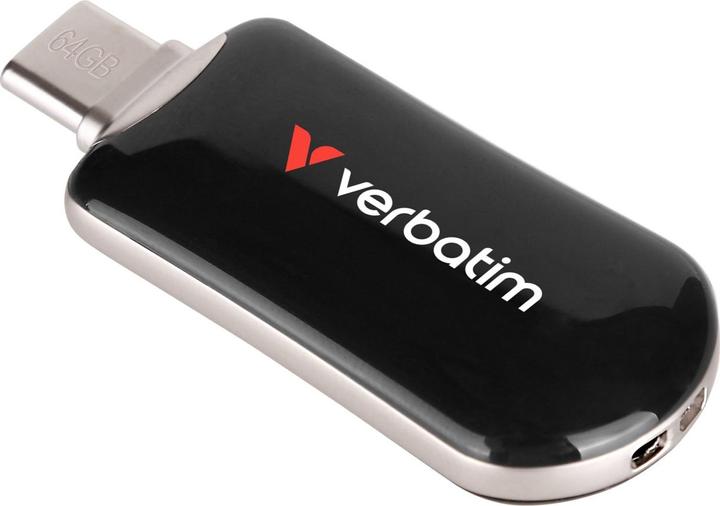 Actual product image Verbatim STICK 64GB Plectra Black USB-C Flash Drive 30224 (64 GB, USB 3.2)