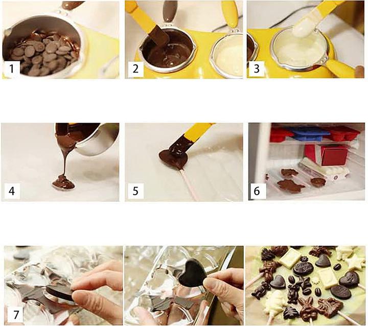 Image du produit Zerodis Pot à fondre le chocolat, jaune