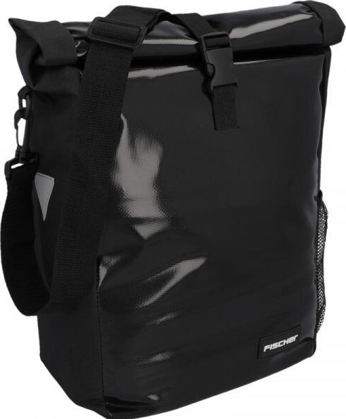 Fischer Bicycle pannier Kurier, black (Luggage carrier bag)