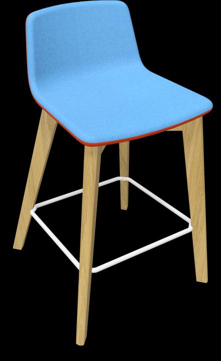 Light blue, Bright red, White, Ash natural light grey stained