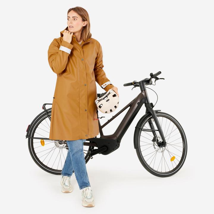Produktbild Btwin Fahrrad Parka City 540 wasserdicht unisex gelb (XS)
