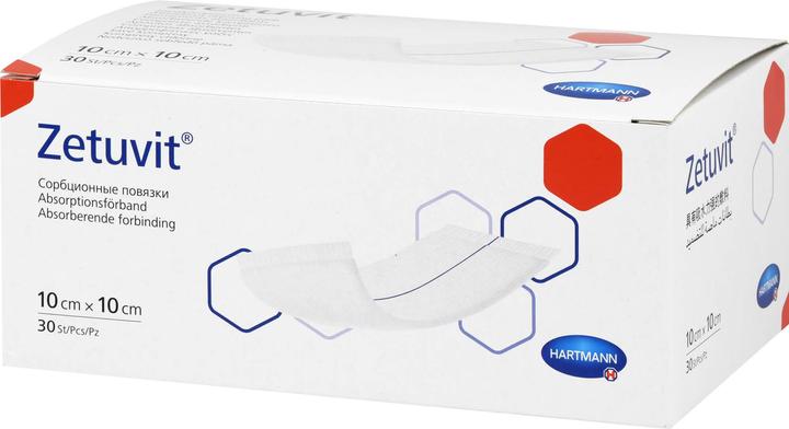Actual product image Zetuvit absorbent pad non-sterile 10x10cm, 30 pcs COM