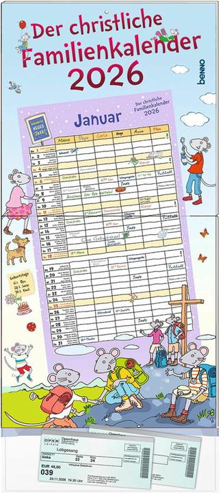 Der christliche Familienkalender 2026 (Deutsch)