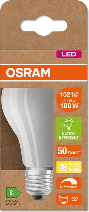 Actual product image Osram LED lamp (E27, 8.20 W, 1521 lm, 1 x, B)