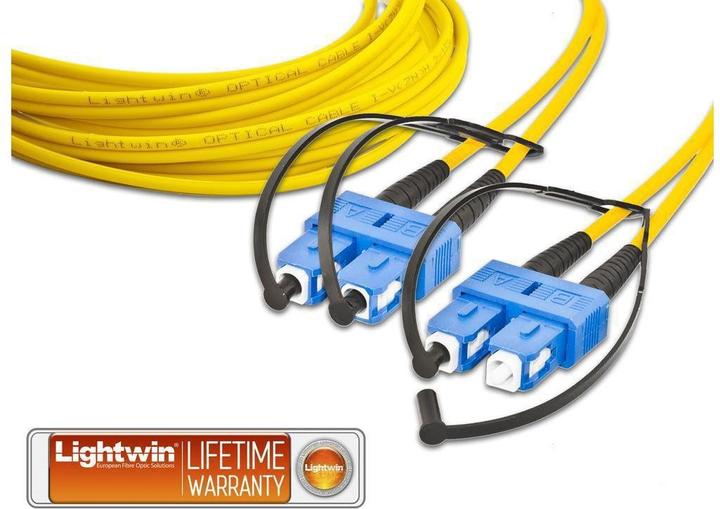 Actual product image Lightwin Fiber optic duplex patch cable (CAT6, 3 m)