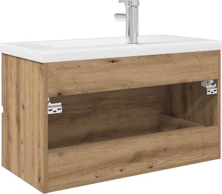 Actual product image VidaXL Vanity unit with built-in basin and tap Bathroom washbasin