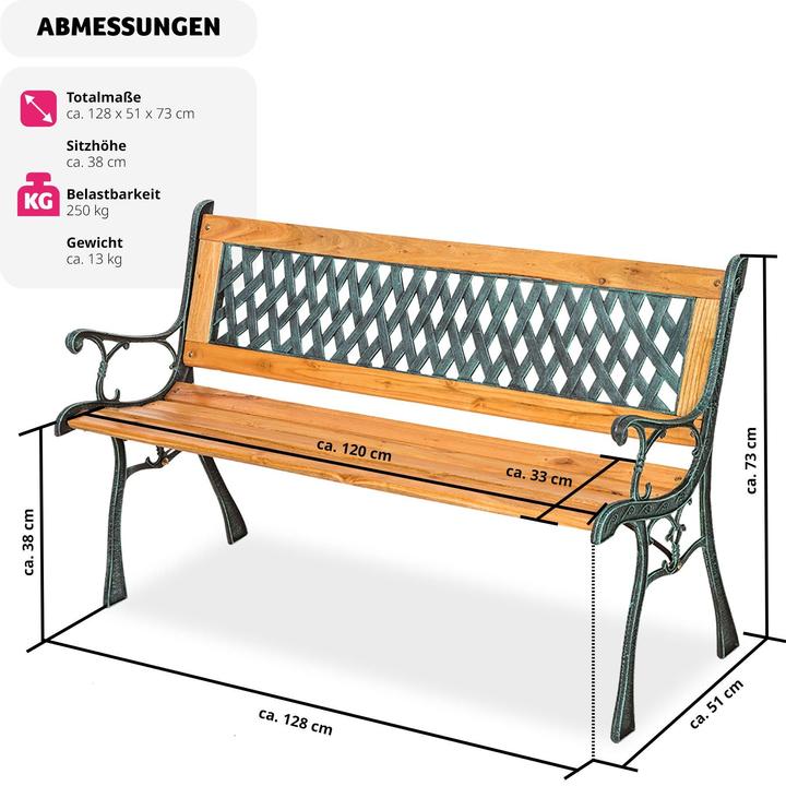 Image du produit tectake Banc de Jardin