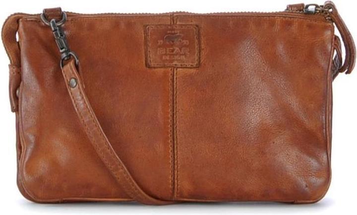 Bear Rock Borsa a tracolla piccola da donna - Pelle - Uma - Cognac