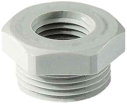 Image du produit Jacob Réduction avec filetage mâle hexagonal M32 filetage femelle M16Polyamide gris clair RAL 7035
