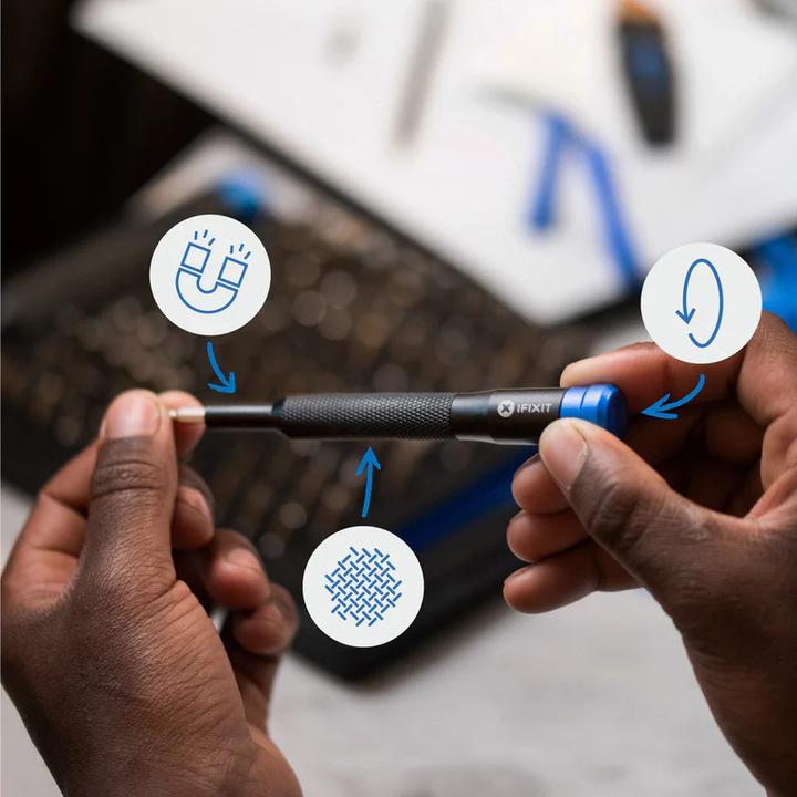 Produktbild iFixit Mako Precision Bit Set (1, 2, T TR 10, TR8, T TR 15, T TR 20, T TR 25, J 00, Y0, J 000, J 1, 1mm, J 0, PH0000, Y 00, Y 000, P6, Y 1, 0.7 mm, TR9, TR7, TR6, 4 mm, 2 mm, PH1, 5 mm, PH2, 4.5 mm, 1.3 mm, T3, 0.9 mm, 3.5 mm, T2, PH00, T5, P2, T4, 2.5 mm, 5.5 mm, PH0, 3 mm, P5, 1.5mm)