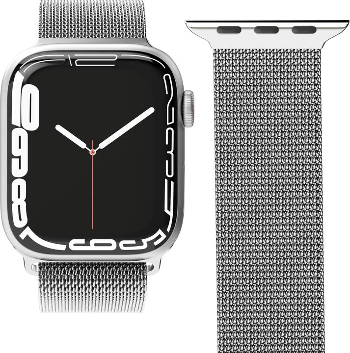 Actual product image Vonmählen Milanese Loop (42 mm, 44 mm, 45 mm, 49 mm, Stainless steel, Apple Watch Ultra, Apple Watch Series 1, Apple Watch Series 2, Apple Watch Series 3, Apple Watch Series 4, Apple Watch Series 5, Apple Watch Series 6, Apple Watch Series 7, Apple Watch Series 8, Apple Watch Series 9, Apple Watch SE, Apple Watch Ultra 2)