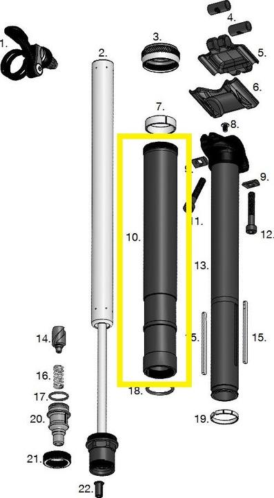 Actual product image Crankbrothers asp Highline 2.0 body 2-keyway 30.9 (30.90 mm)