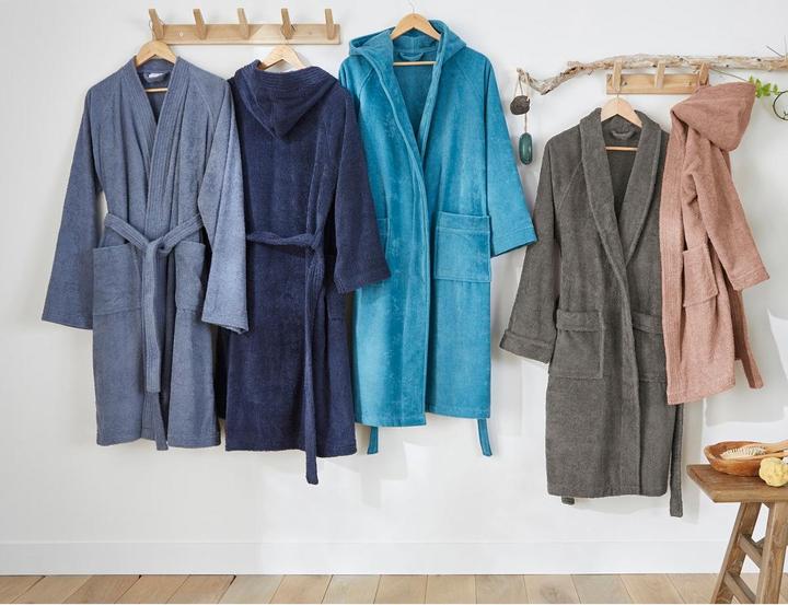Actual product image La Redoute Interieurs Peignoir éponge col kimono 450g/m² (42)