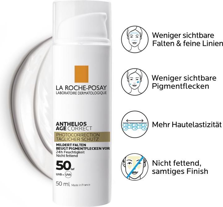 Produktbild La Roche Posay AntheliosAnthelios Age Correct (Sonnencreme Gesicht, SPF 50, 50 ml, 90 g)