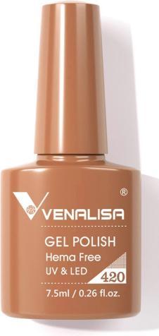 Actual product image Venalisa Gellacquer 420 UV/LED (Brown, UV gel varnish)