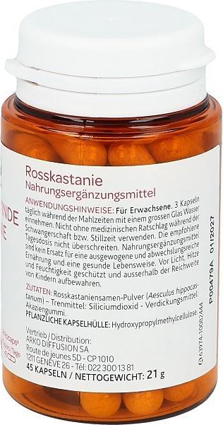 Valeurs nutritives et ingrédients Arkopharma Arkocaps (45 pièce(s), Capsules, 45 g)