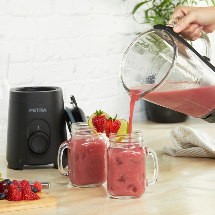 Actual product image Petra PT5531MBLKVDE Glass Jug blender black (600 W)