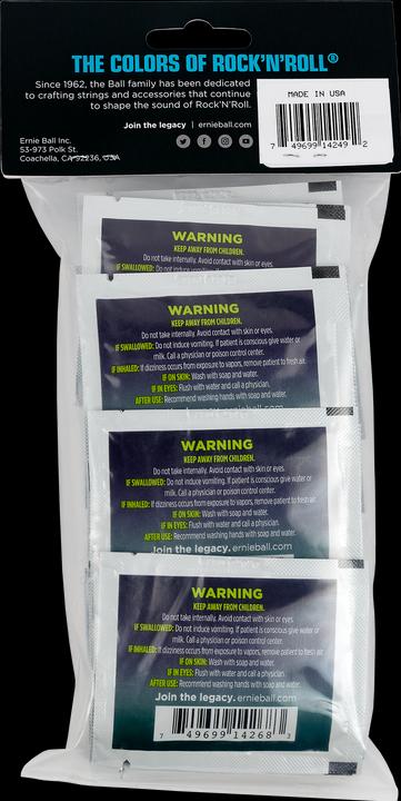Image du produit Ernie Ball Accessoires, Wonder Wipes String Cleaner, 20-Pack