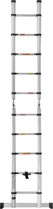 Actual product image MSW Klappbare Alu-Teleskopleiter (Telescopic ladder, 84 cm)