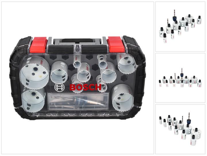 Immagine prodotto Bosch Professional Zubehör Set di seghe a tazza Progressor (20 mm, 22 mm, 25 mm, 32 mm, 35 mm, 40 mm, 44 mm, 76 mm, 60 mm, 68 mm, 51 mm)