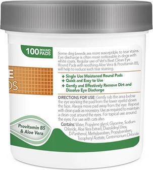 Produktbild Vet's Best Clean Eye Round Pads (Hund)
