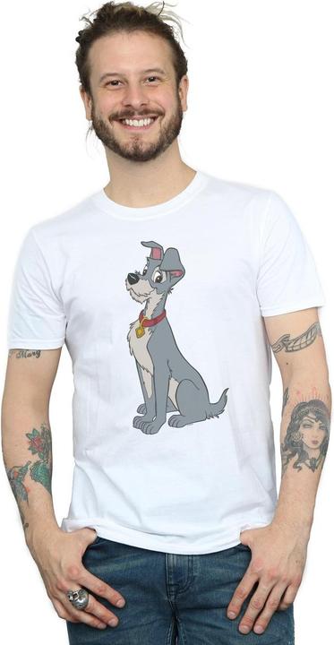 Actual product image Disney Mens Lady And The Tramp Spaghetti Heart T-Shirt (L)