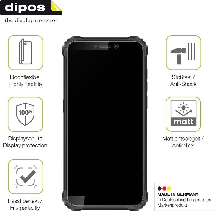 Image du produit Dipos Film de Protection d’écran Full-Cover Anti-reflet (1 pièce(s), Oukitel WP5)