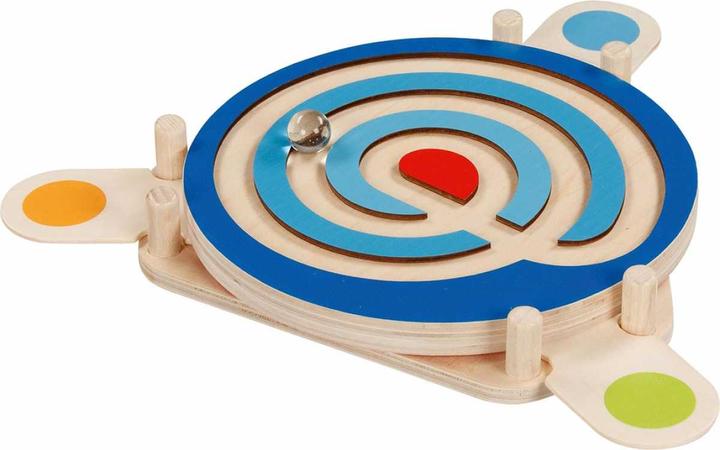 Goki Kugelgeschicklichkeitsspiel, beidseitig bespielbar (Deutsch)