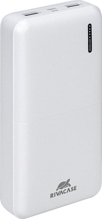 Actual product image Rivacase POWER BANK USB 20000MAH/VA2572 Baltas (20000 mAh, 20 W, 20000 Wh)