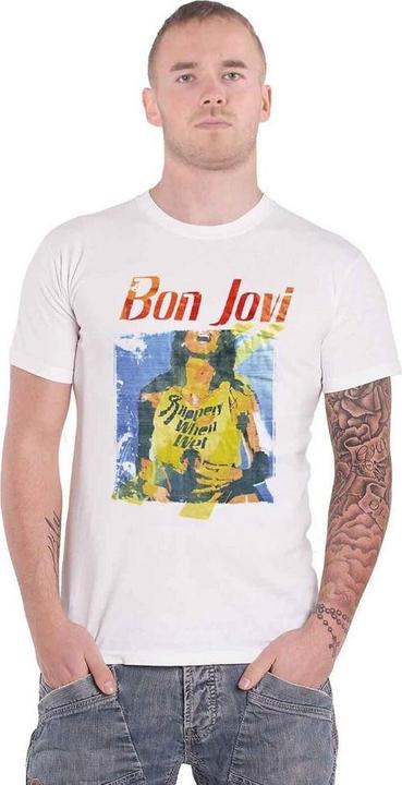 Produktbild Bon Jovi Unisex Adult Slippery When Wet Original Cover Cotton T-Shirt (S)