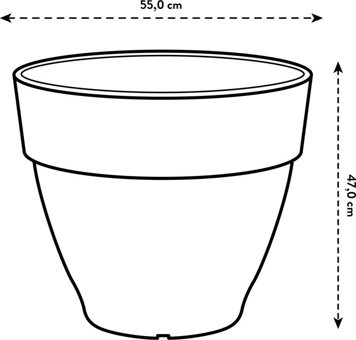 Actual product image Elho Pflanztopf Vibia Campana 55 cm anthrazit (54.50 cm)