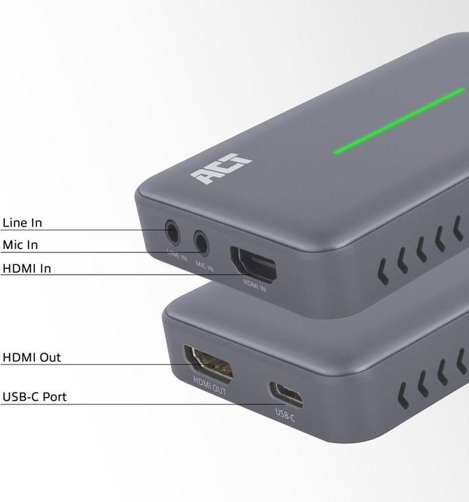 Actual product image USB-C Video Capture Card, HDMI 4K@60Hz passthrough, 4K@30Hz capture (Windows)