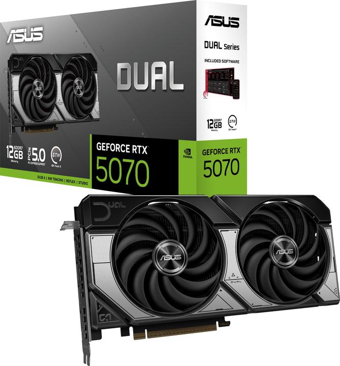Produktbild ASUS DUAL-RTX5070-12G-GAMING 12GB GDDR7 HDMI DP (12 GB)
