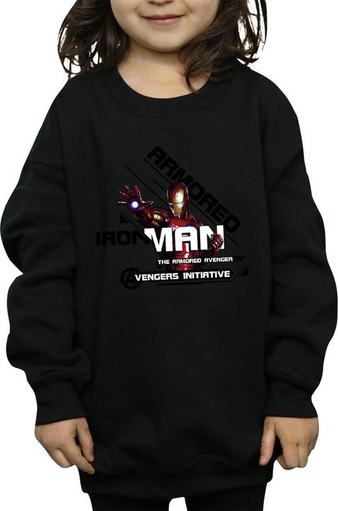 Produktbild Iron Man Armored Avenger Sweatshirt Mädchen (140, 146)