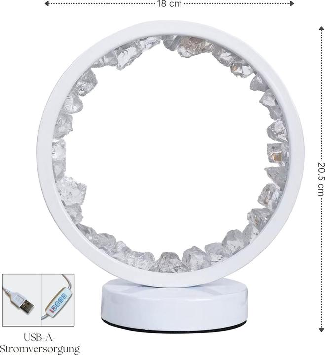 Actual product image Hermex Dekotischlampe Nachttischlampe Nachtlicht Nachtleuchte Schlafzimmerlampe Stimmungslicht