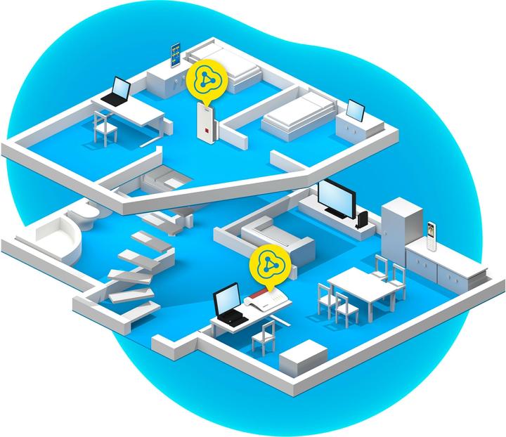Produktbild AVM FRITZ!Repeater 2400 WLAN Mesh (1733 Mbit/s, 600 Mbit/s)