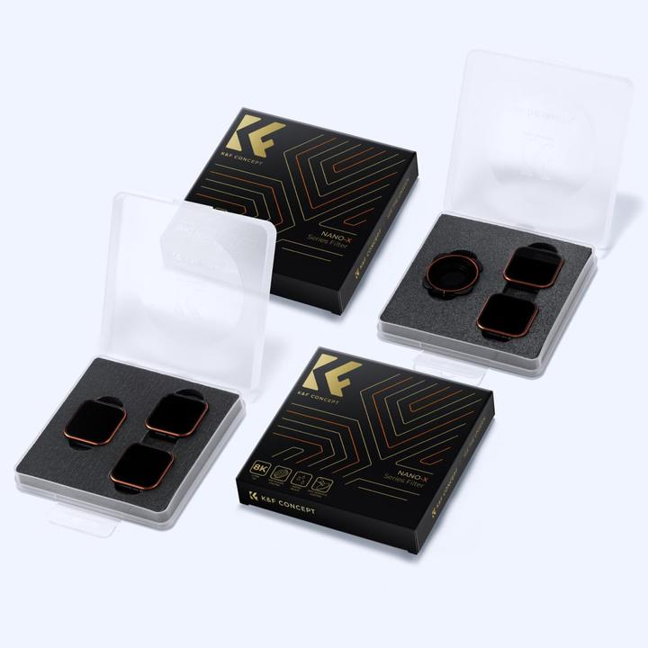 Image du produit K&F Concept Filtres CPL+ND (8/16/32/64/1000) Kit pour Hero 9 / Hero 10 (GoPro Hero 9, Hero 10)