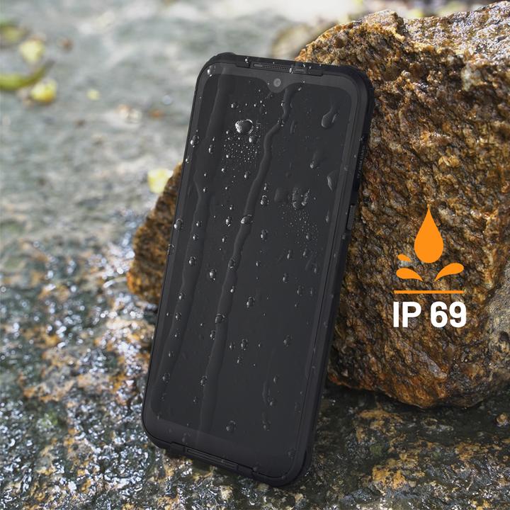 Actual product image Myphone HAMMER Blade 3 (6.2 inch) Dual SIM Android 10.0 USB Type-C (64 GB, Black, 6.20", SIM + eSIM, 48 Mpx, 4G)
