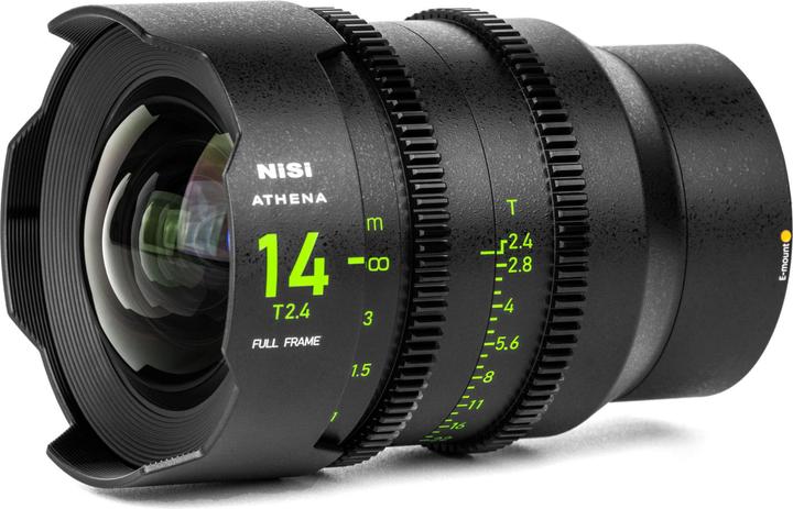 Actual product image Nisi ATHENA PRIME Full Frame Cinema Lens Kit – 14mm, 25mm, 35mm, 50mm, 85mm + Case (E Mount, No Drop) (C-mount)