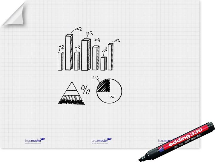 Legamaster Flipchart MagicChart 120 cm x 90 cm