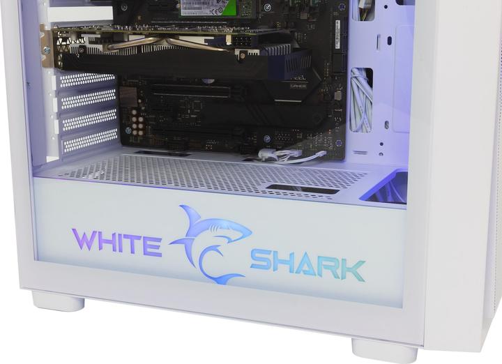 Produktbild White Shark Shark GCC-2401 Warhead-3 White 4 Fans 12cm RGB (ITX, ATX, E-ATX)